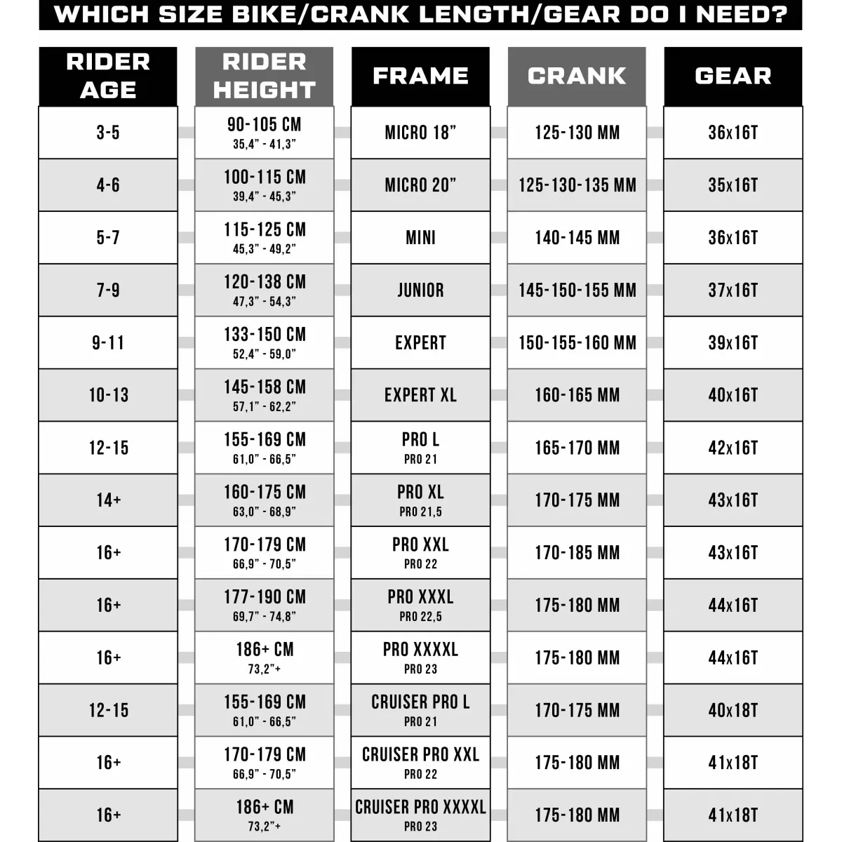 maattabel meybo 2026 Maattabel